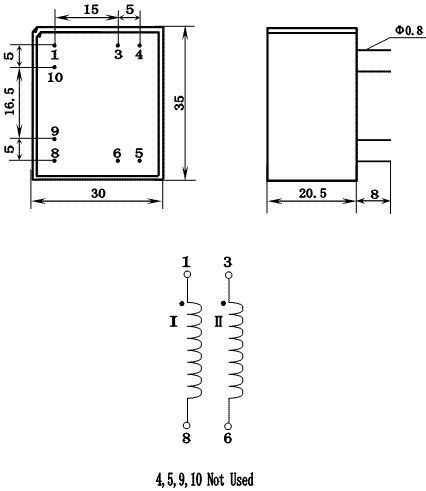 KCB Series Thyristor Triggering Transformers, (KCB-04A1), Трансформаторы