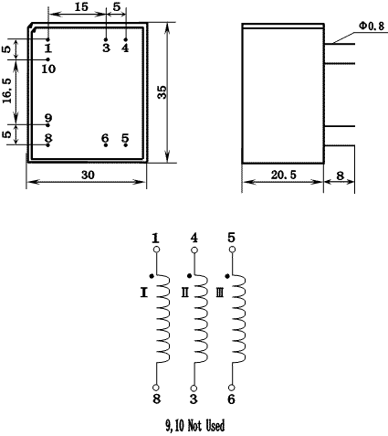 KCB Series Thyristor Triggering Transformers, (KCB-04B1), Трансформаторы