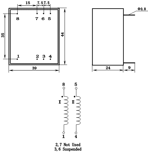 KCB Series Thyristor Triggering Transformers, (KCB-05A), Трансформаторы
