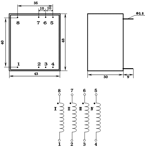 KCB Series Thyristor Triggering Transformers, (KCB-06C), Трансформаторы