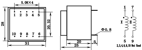 KCB Series Thyristor Triggering Transformers, (KCB01/K202A), Трансформаторы