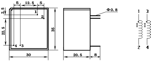 KCB Series Thyristor Triggering Transformers, (KCB04/301AM1), Трансформаторы