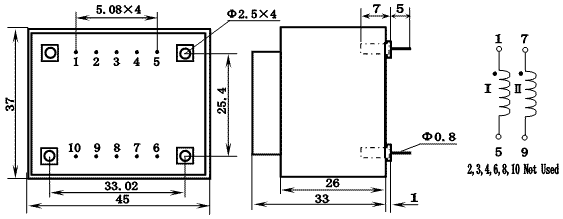 KCB Series Thyristor Triggering Transformers, (KCB05/K101A), Трансформаторы