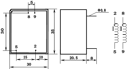 KCB Series Thyristor Triggering Transformers, (KCB418/569), Трансформаторы