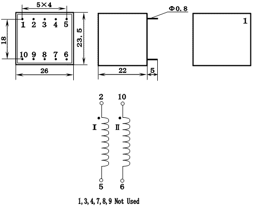 KCB Series Thyristor Triggering Transformers, (KCB419/101S), Трансформаторы