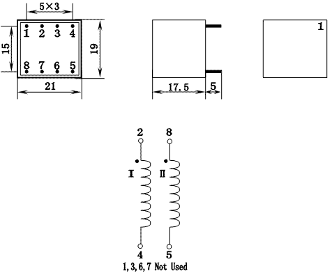 KCB Series Thyristor Triggering Transformers, (KCB420/201A), Трансформаторы