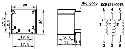 KCB Series Thyristor Triggering Transformers, (KCB421/097B), Трансформаторы