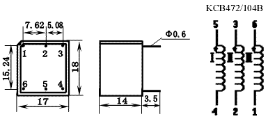 KCB Series Thyristor Triggering Transformers, (KCB472/104B), Трансформаторы