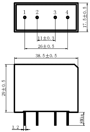  FAS2.5, Mini-Size Single-in-Line Vertical Series, 