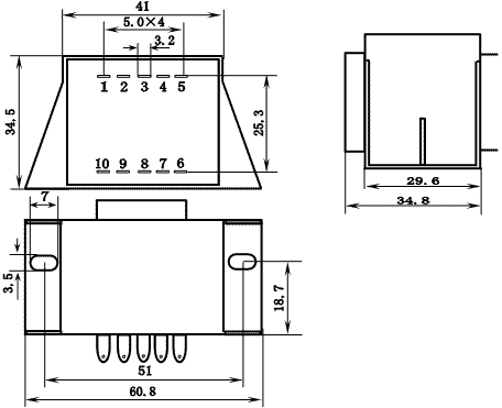 Трансформаторы, SC Series Lateral Stand Power Transformers (SC3)