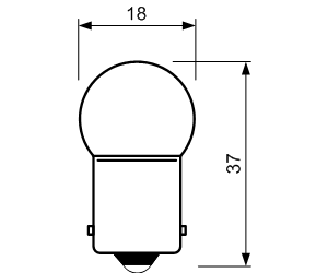 W021 - G14x28, BA9S ,   