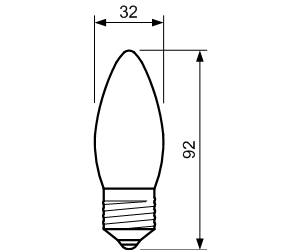 W037 - G32x92, E27 ,  