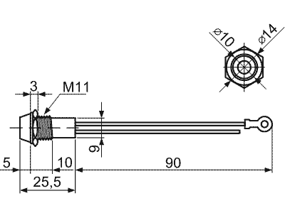 Т-707, Индикаторные лампы