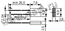 Серия RL613N, Светодиоды Индикаторные Точечные Постоянного свечения Прямоугольные