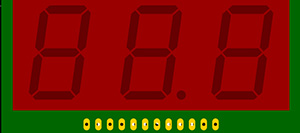 Индикаторы цифровые 7-сегментные светодиодные 3-разрядные, высота символа 0.8 дюйм