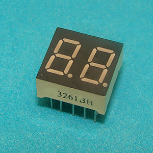 Индикаторы цифровые 7-сегментные светодиодные 2-разрядные, высота символа 0.36 дюйм