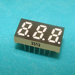 Индикаторы цифровые 7-сегментные светодиодные 3-разрядные, высота символа 0.31 дюйм