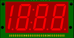 Индикаторы цифровые 7-сегментные светодиодные 3,5-разрядные, высота символа 1.5 дюйм