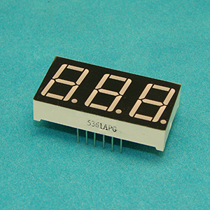 Индикаторы цифровые 7-сегментные светодиодные 3-разрядные, высота символа 0.56 дюйм