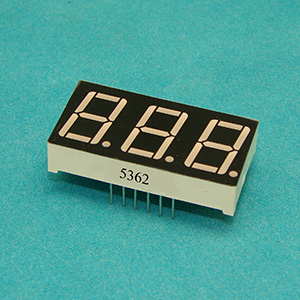Индикаторы цифровые 7-сегментные светодиодные 3-разрядные, высота символа 0.56 дюйм