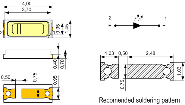 SMD 4014: светодиоды повышенной яркости для поверхностного монтажа