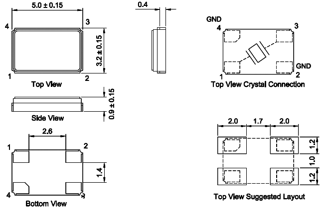   7I ,  SMD5032, KX-9A Geyer, 7I, 4-PAD