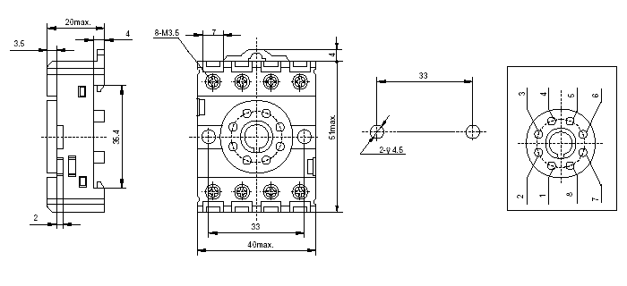 10FF-2Z-C2, для установки реле типов JQX-10F/JSB-53FA/FC, Панели для реле