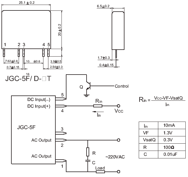 JGC-5F, Реле твердотельные