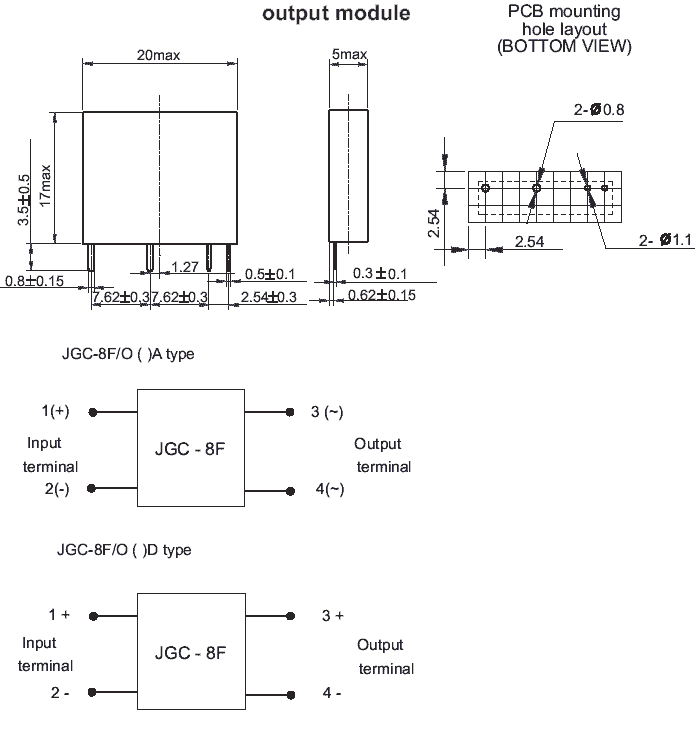JGC-8F, Реле твердотельные