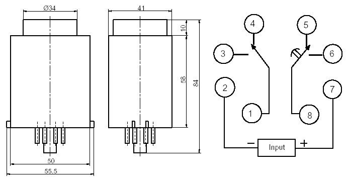 JSB-53FC, Реле времени