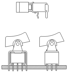 ES40-R ,   (ROCKER), Sealed Sub-Miniature Rocker Switches