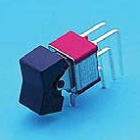 R8017L-R11-2-Q, Вертикальный угловой тип, T80-R серия, Клавишные переключатели (ROCKER), Miniature Rocker and Paddle Switches