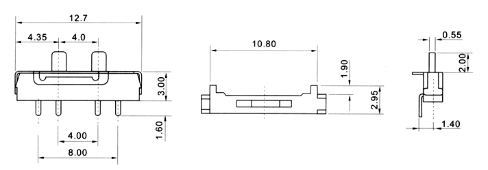 MSK-12D19A, Переключатели движковые (Slide)