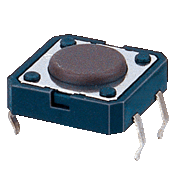 TS1243, 12x12x4,3 pin-based touch,   (TACT)
