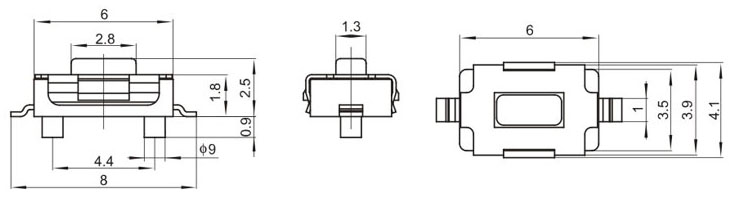 TS3625B1T, 3x6x2,5 feet wide and does not stretch to a belt positioning touch,   (TACT)