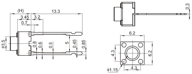 TS62HCJ, 6x6 feet long,   (TACT)