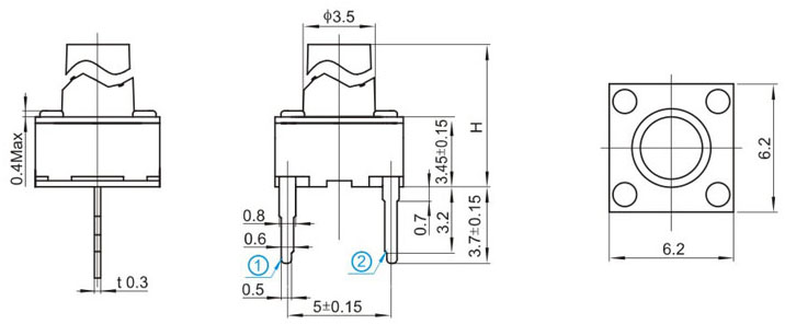 TS66HDJ-1, 6x6 feet short,   (TACT)