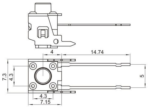 TSZJ66HCJ, 6x6 foot long touch support,   (TACT)