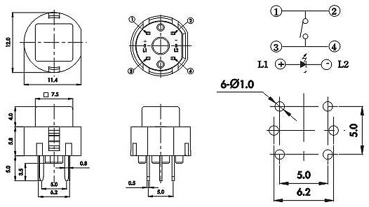 Illuminated Tact Switches