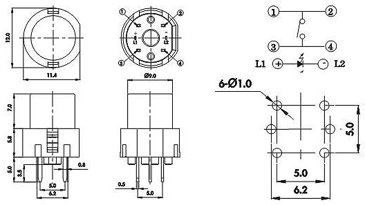 Illuminated Tact Switches