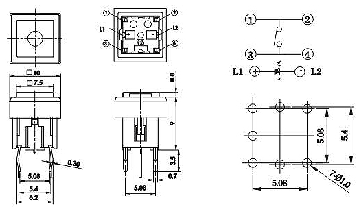 Illuminated Tact Switches