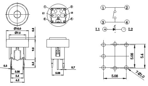 Illuminated Tact Switches