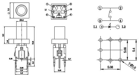 Illuminated Tact Switches