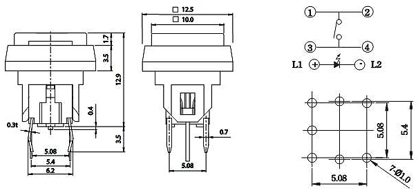 Illuminated Tact Switches