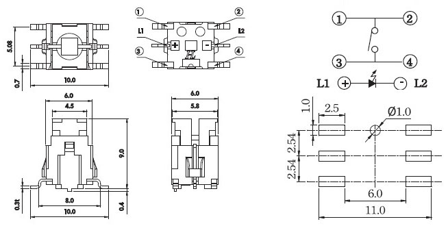 Illuminated Tact Switches