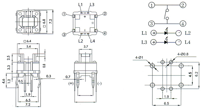 Illuminated Tact Switches