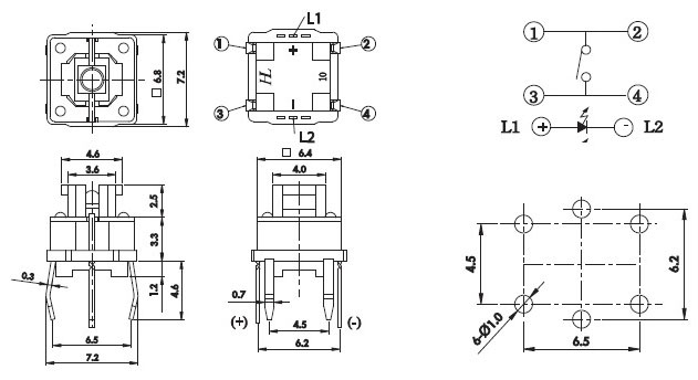 Illuminated Tact Switches