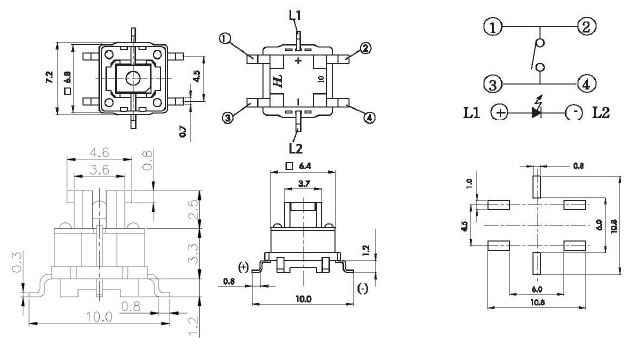 Illuminated Tact Switches