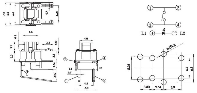 Illuminated Tact Switches