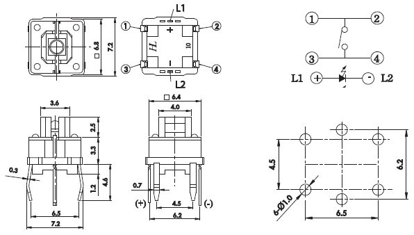 Illuminated Tact Switches